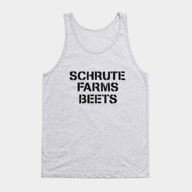 Schrute Farms Beets Tank Top by tvshirts